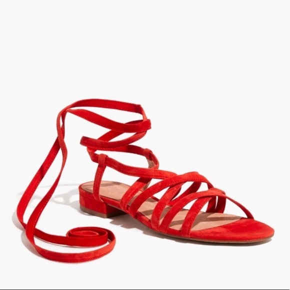 Madewell • Holly Lace Up Wrap Flat Sandal - Picture 2 of 7